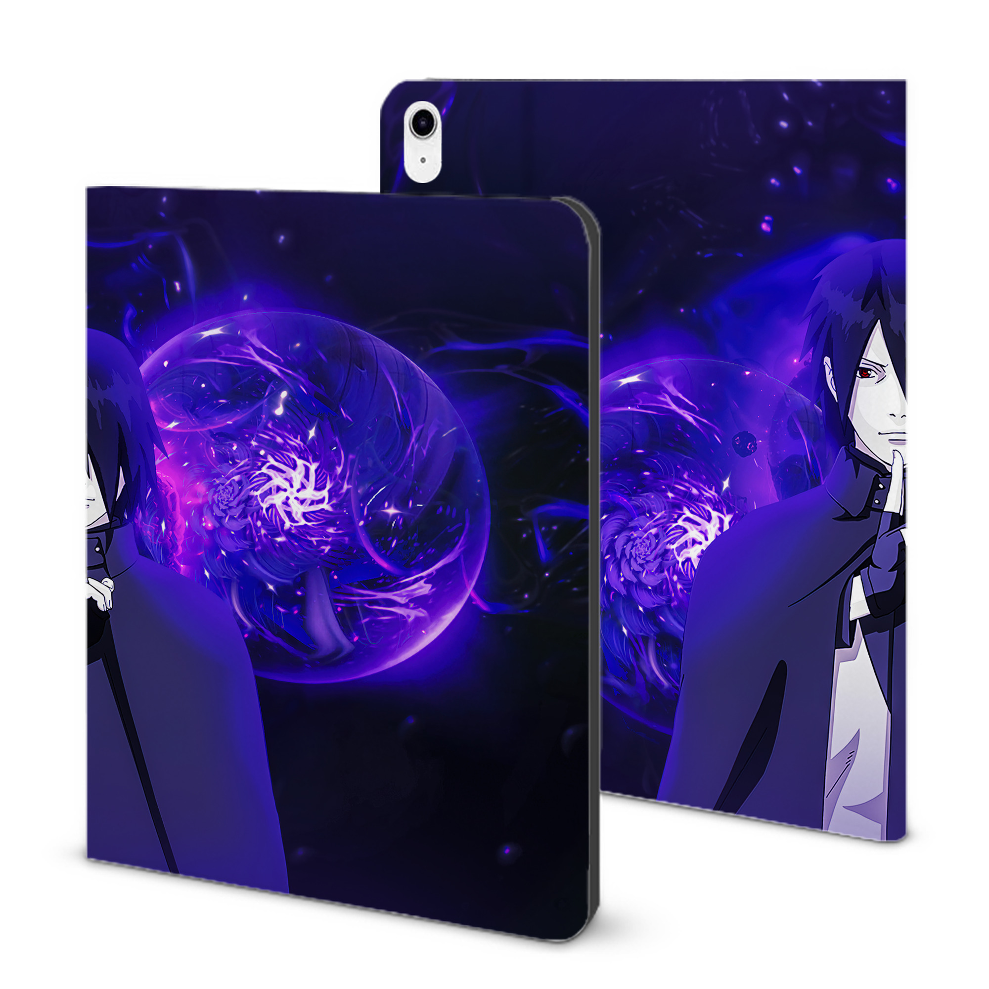 （画像用） NARUTO -ナルト- NARUTO -ナルト- 疾風伝 IPad ケース ブック型 PUレザー TPU 耐衝撃 軽量 薄型 ペン収納なし 全面保護 IPad 各モデル対応